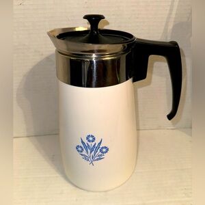 Corning Ware P-149 Blue Cornflower Stovetop 9 Cup Percolator
